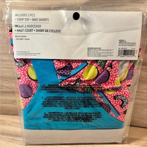 80s WORKOUT Costume (ADULT Large/X-Large) - Picture 3 of 4